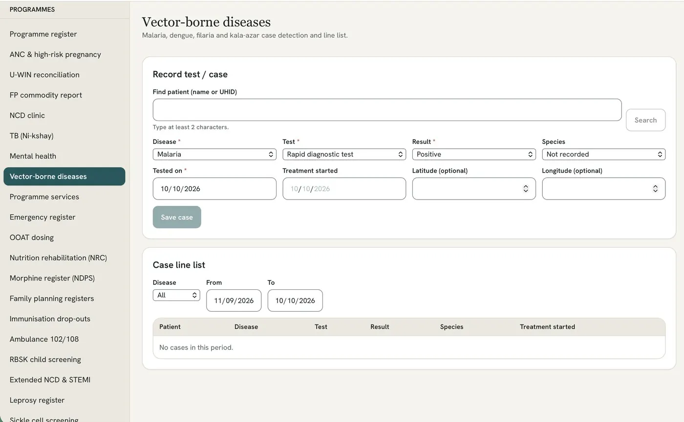 Prana case register
